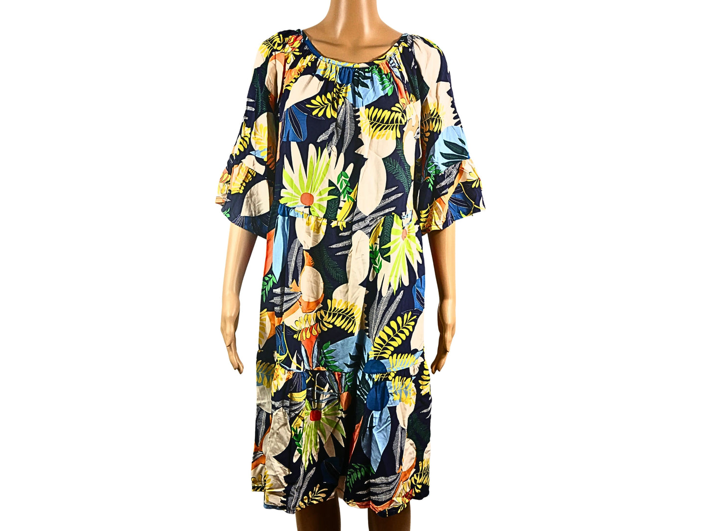 Multicolored straight dress