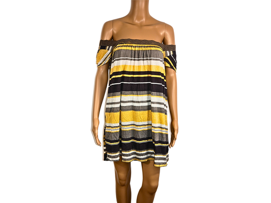 NUR Baumwollkleid mit Streifendruck