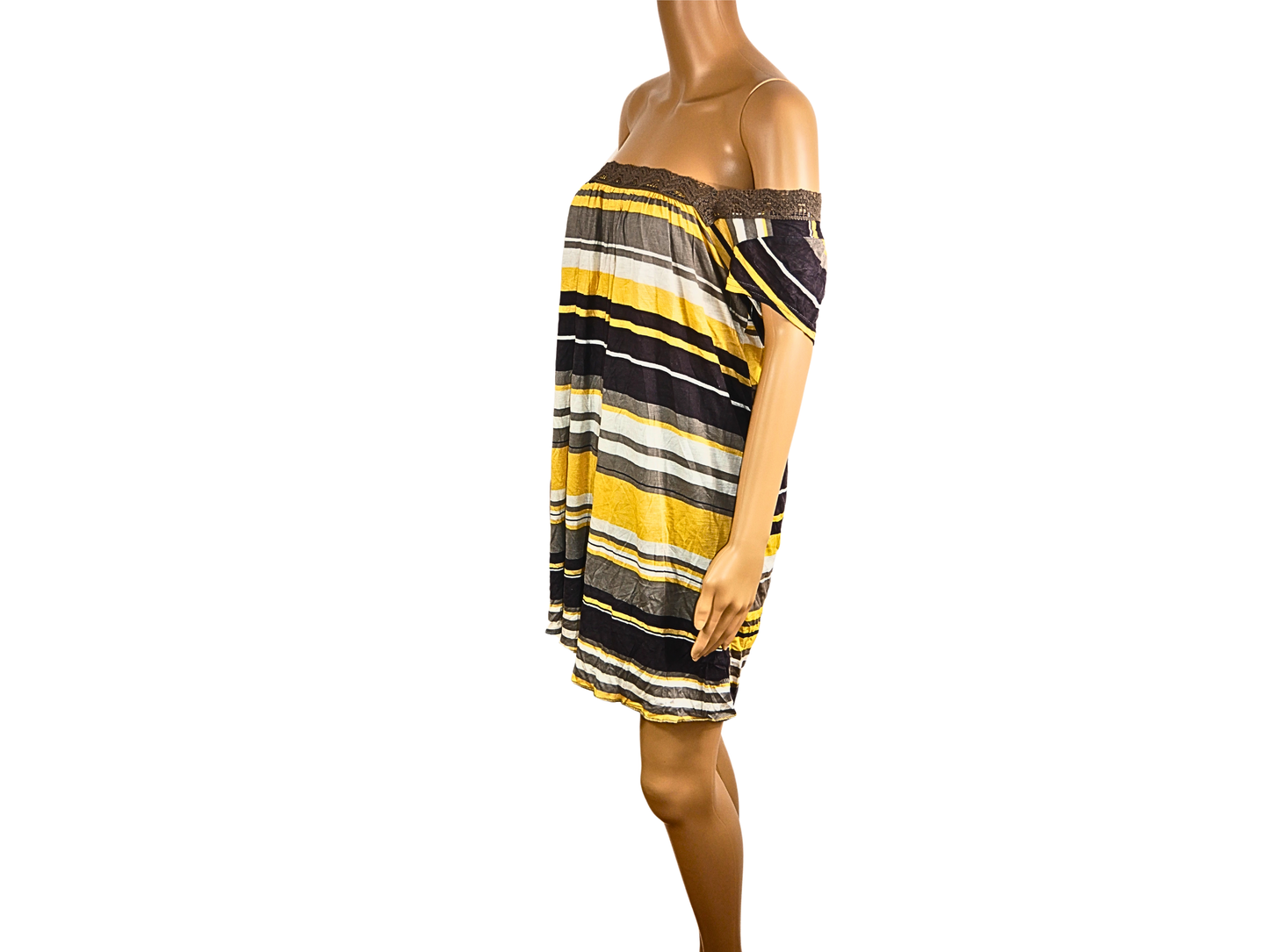 NUR Baumwollkleid mit Streifendruck
