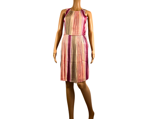 Sleeveless multi-colored dress