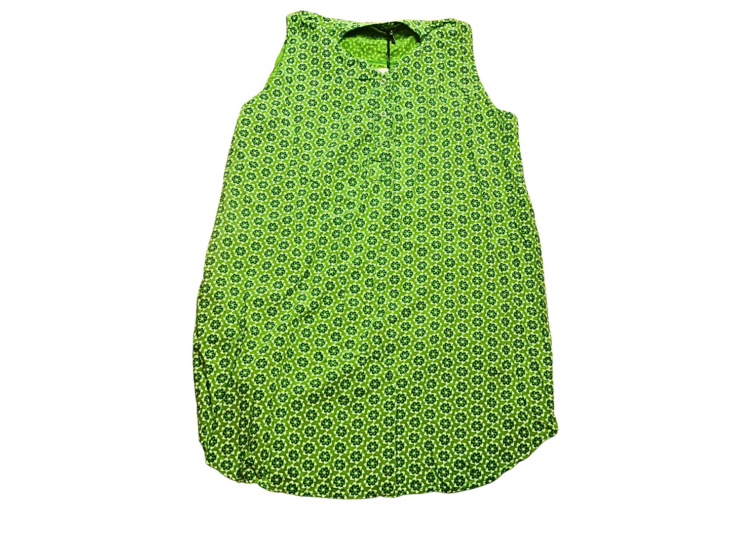 Kurzes grünes, gerades Kleid