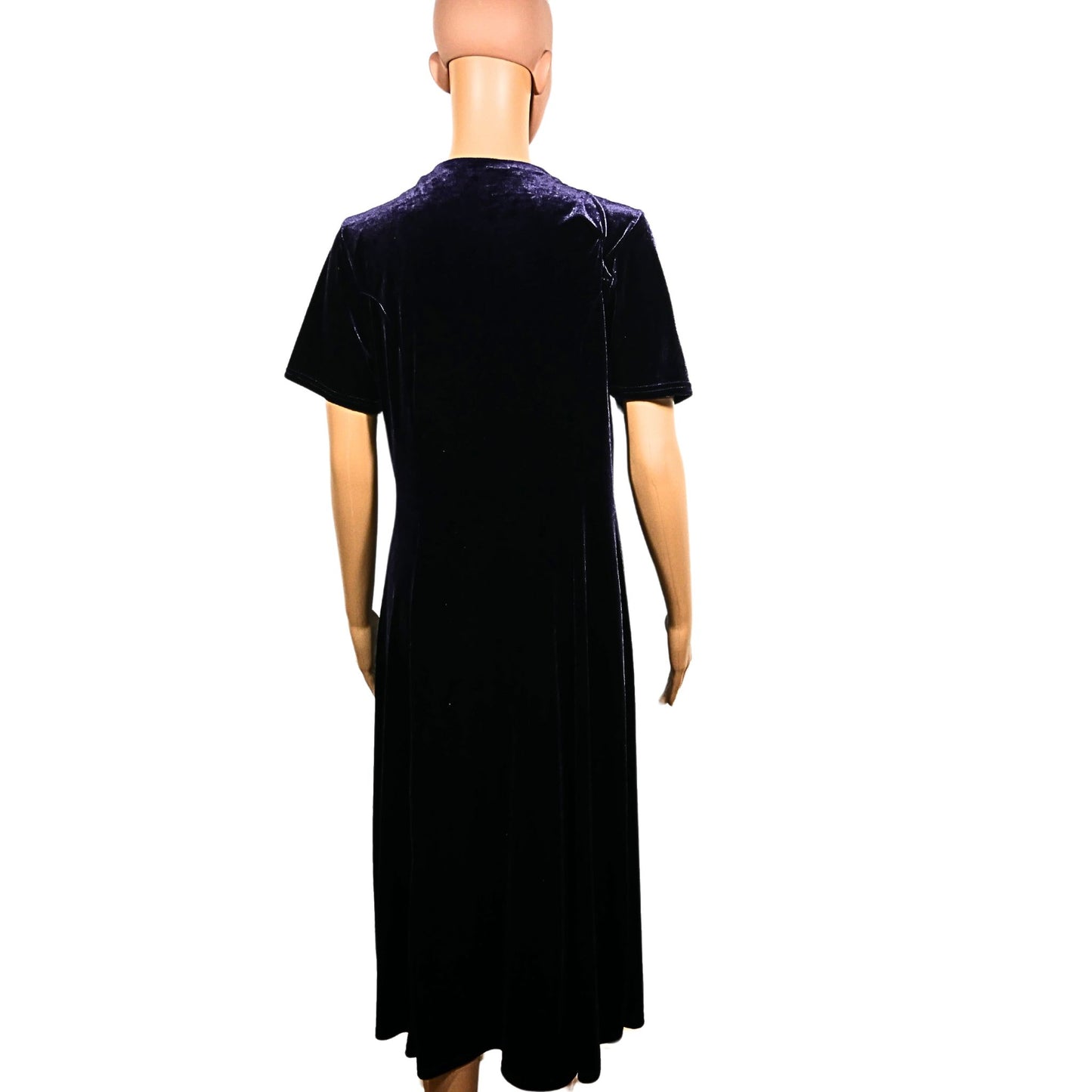 Vintage buttoned velvet dress