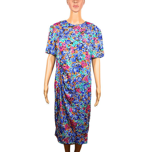 Vintage straight floral dress