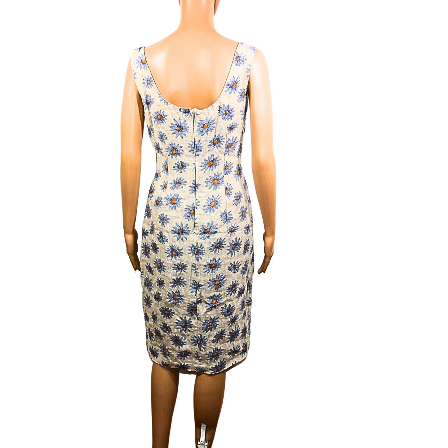Vintage straight floral pattern dress
