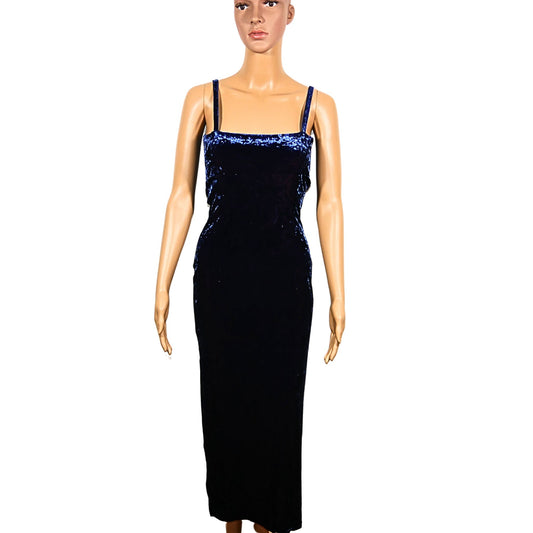 Robe vintage longue en velours