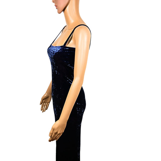 Robe vintage longue en velours
