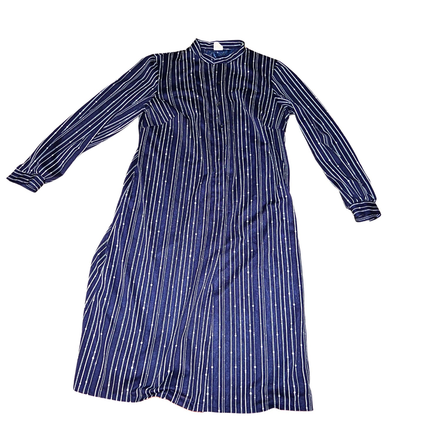 Mid-length vintage striped dress