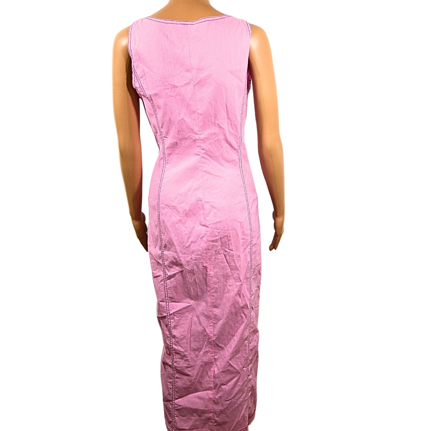Mittellanges Vintage-Kleid mit Reißverschluss