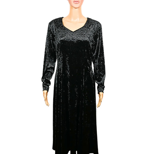 Vintage velvet midi dress