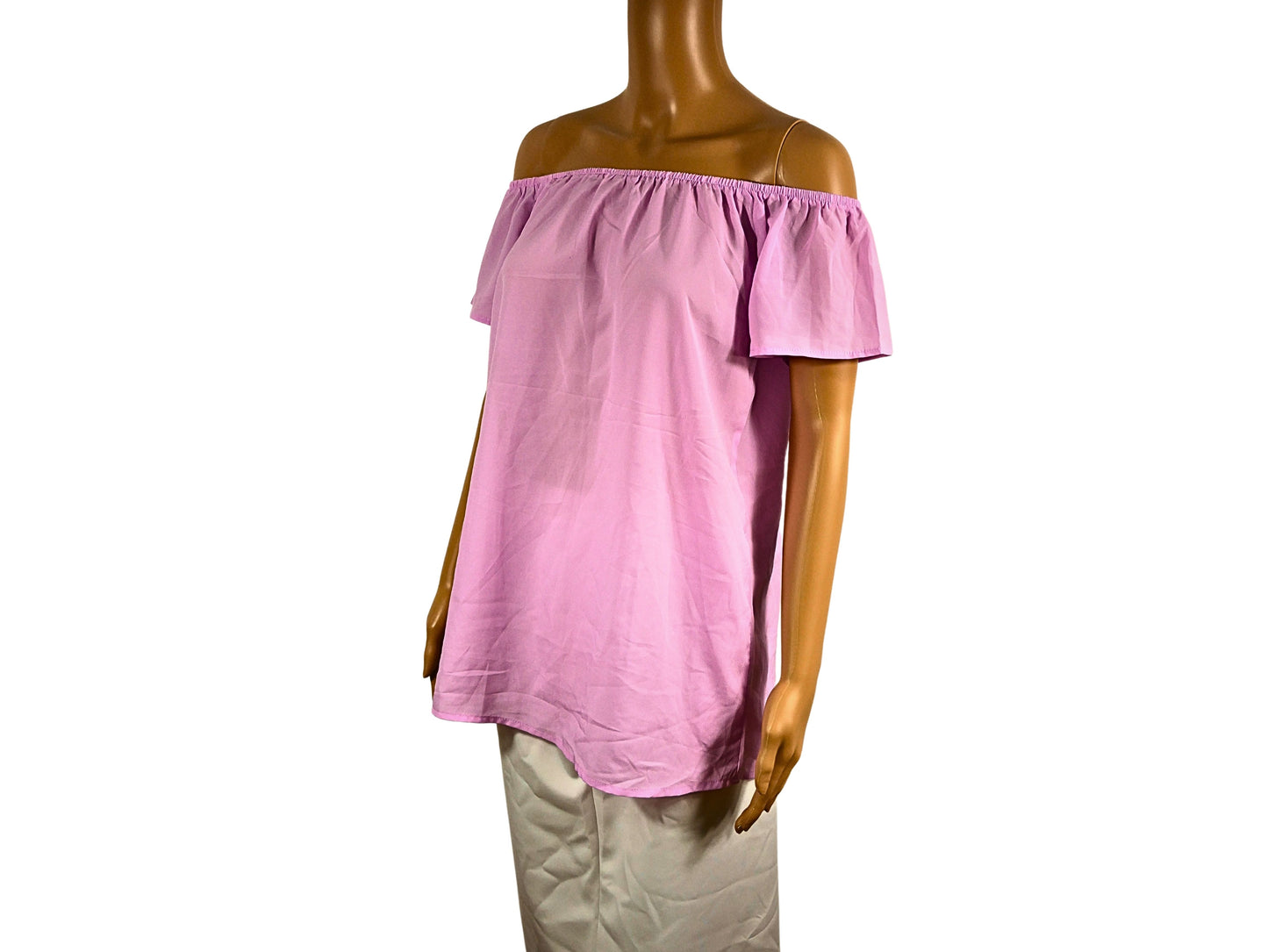 STUDIO Women's Elegant Short Sleeve Blouse