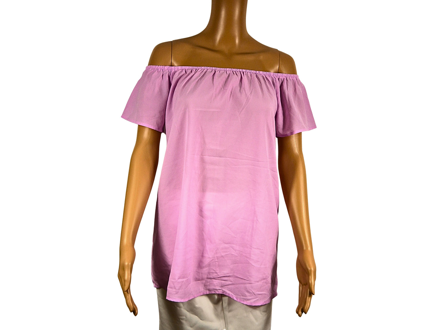 STUDIO Women's Elegant Short Sleeve Blouse