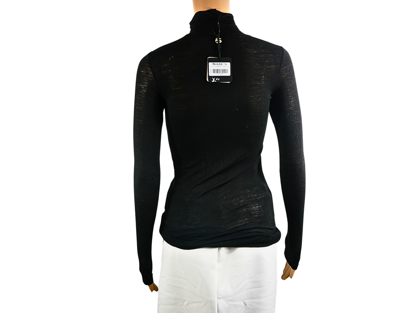 Sistes leichter schwarzer Pullover für Damen