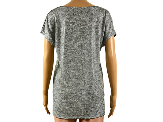 Dunnes fließendes T-Shirt für Damen – Grau EU38
