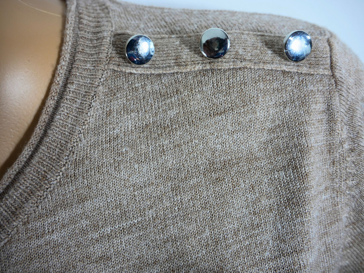 Pull beige en maille Atmosphere