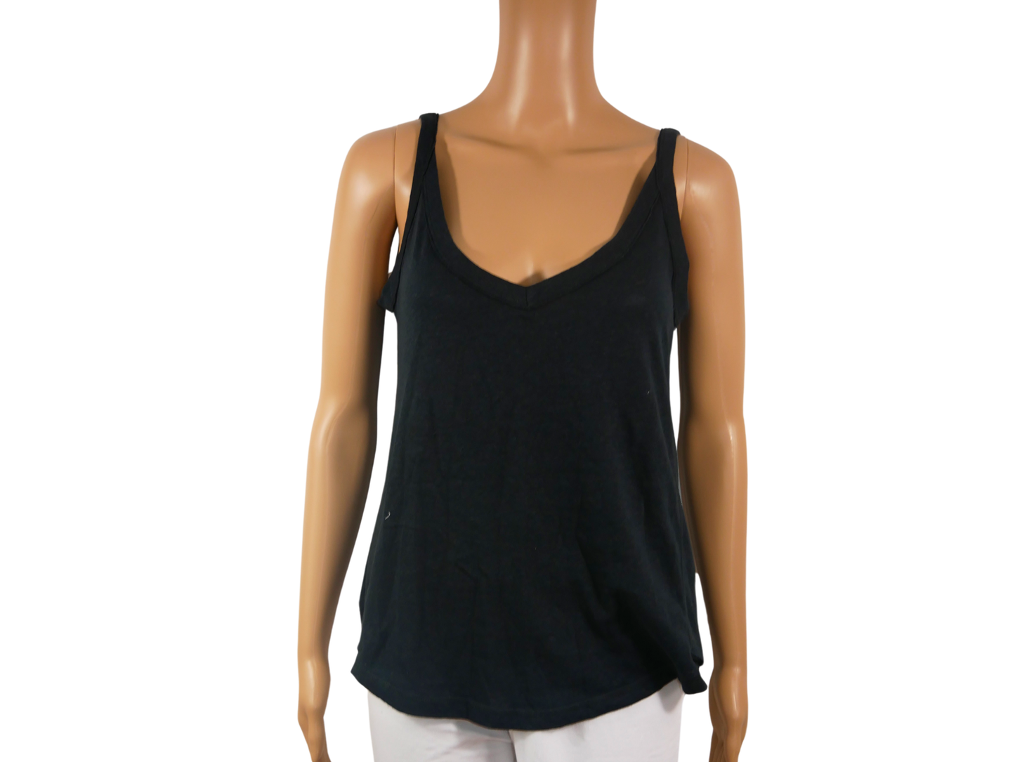 ESPRIT black solid color tank top for women