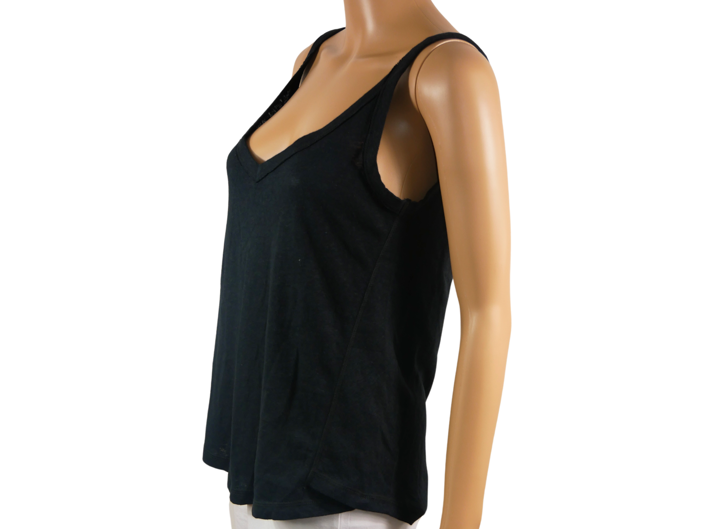ESPRIT black solid color tank top for women