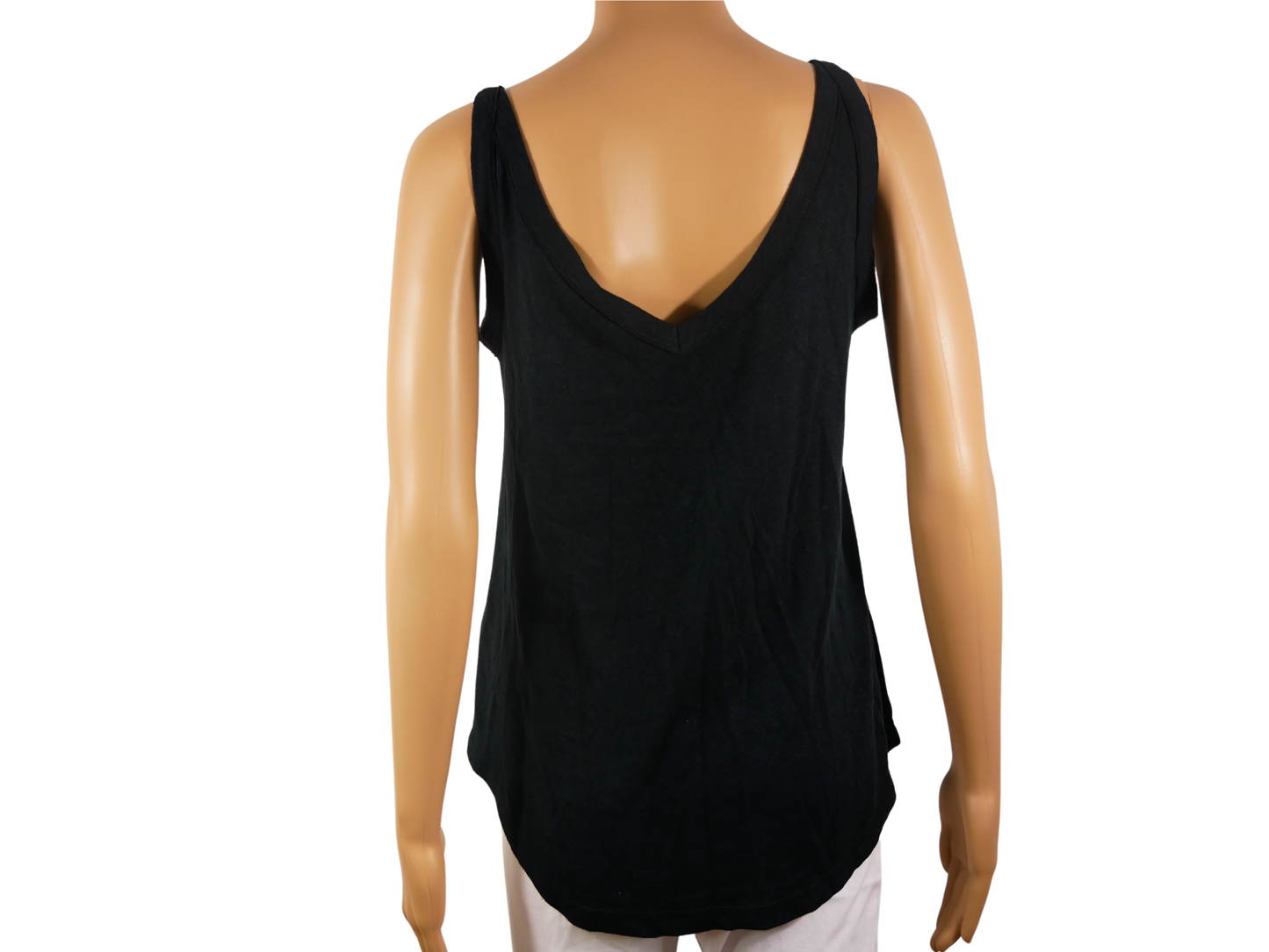 ESPRIT black solid color tank top for women