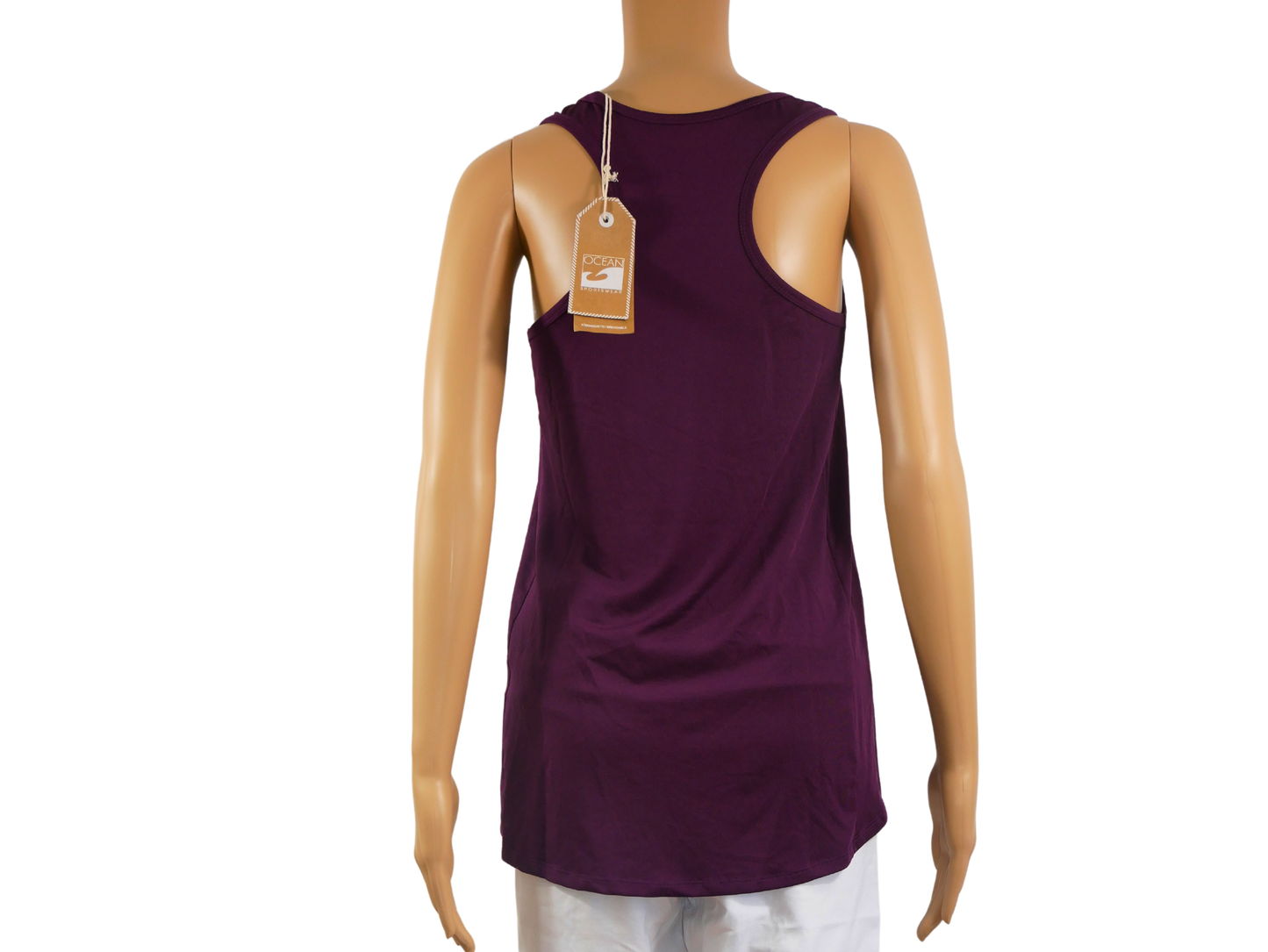 OCEAN women's solid color round neck top