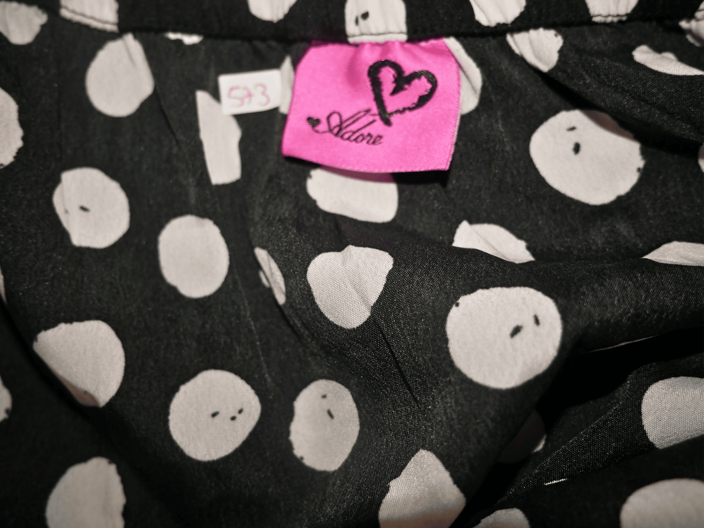 ADORE top with polka dot pattern for women
