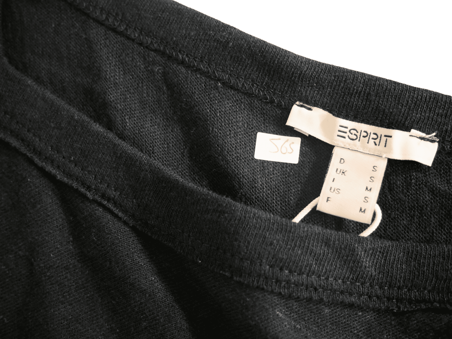 ESPRIT black solid color tank top for women