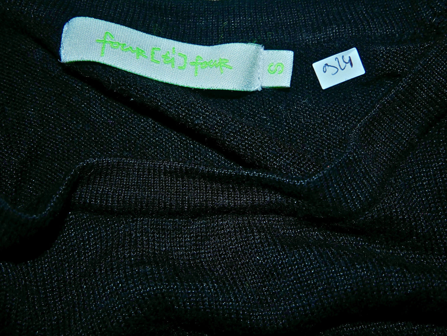 Langarmshirt mit grünem Aufdruck für Damen