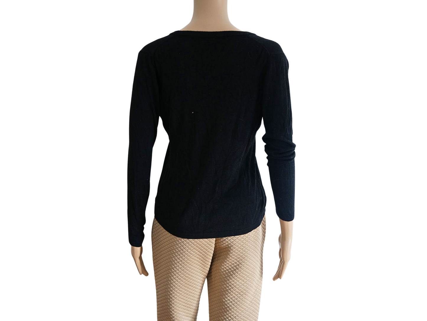Langarmshirt mit grünem Aufdruck für Damen