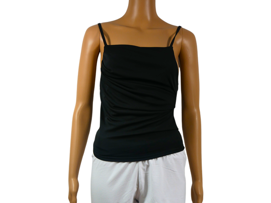 PIMKIE thin strap top with pleated pattern