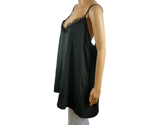STUDIO black lace camisole top