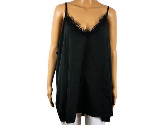STUDIO black lace camisole top