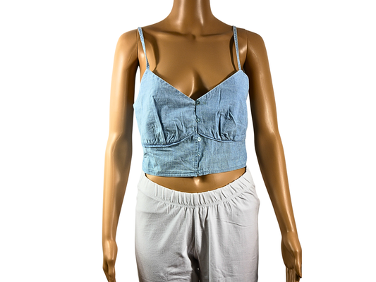 PIMKIE denim top with thin straps