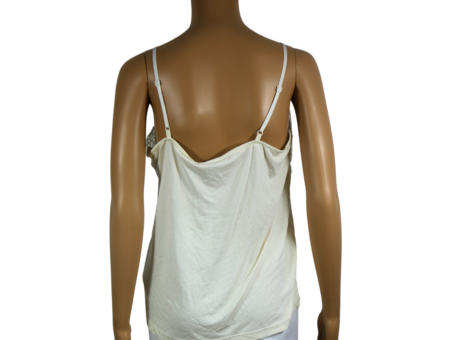 ICHI solid color ecru top