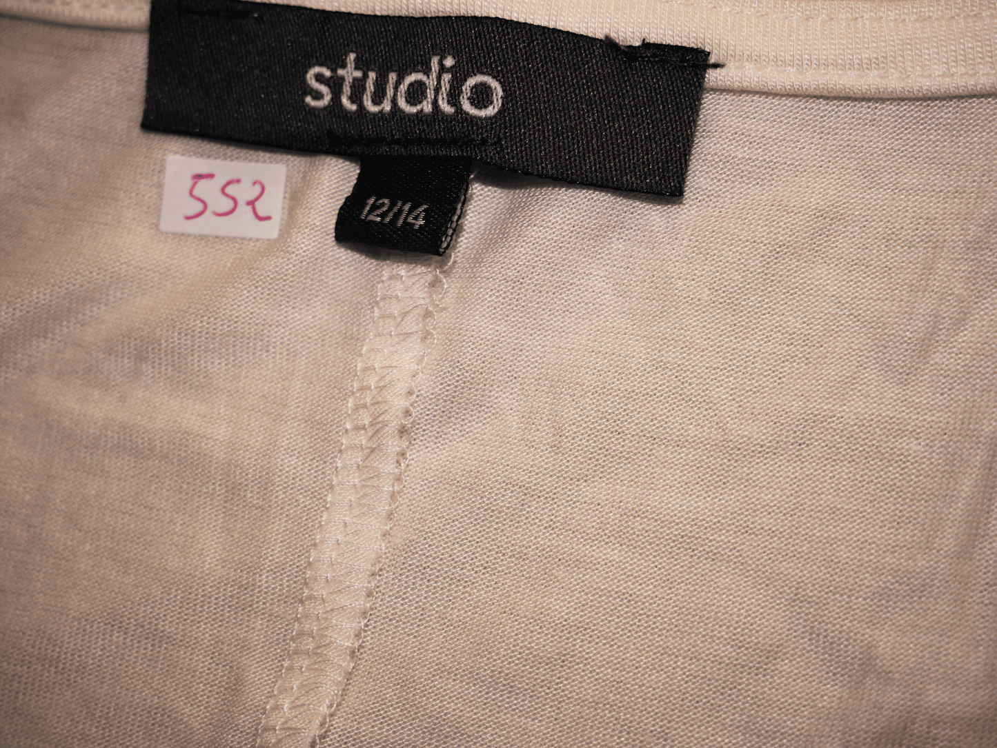 White studio sleeveless women's top