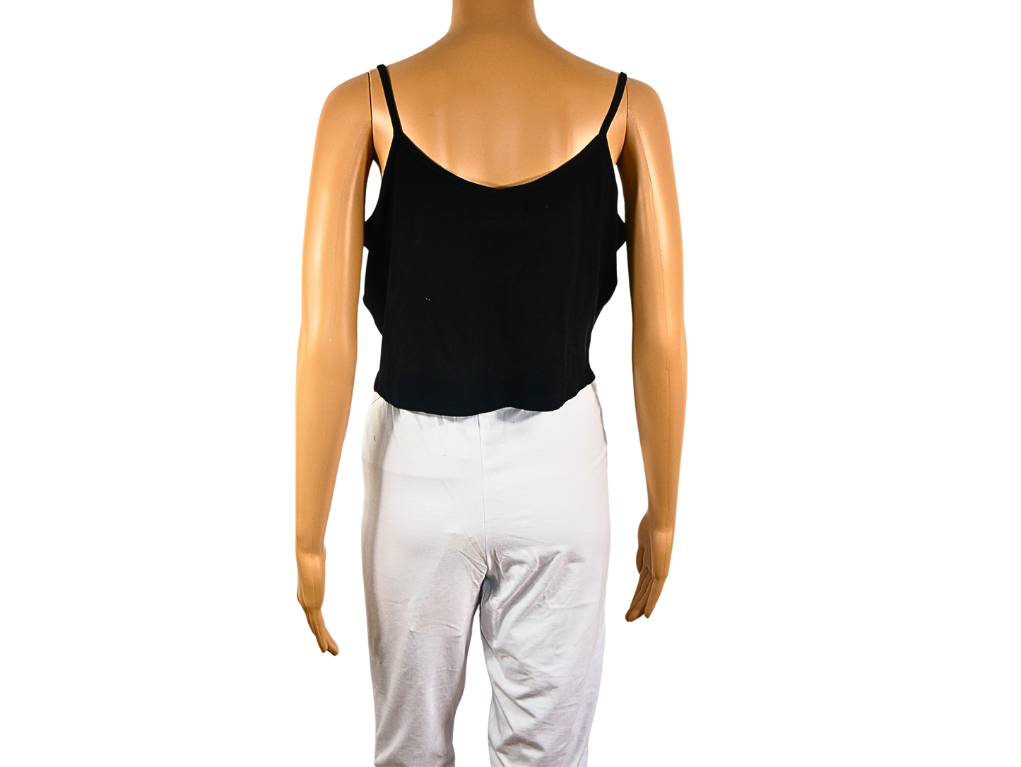 EVEN&ODD Black Sleeveless Thin Strap Top