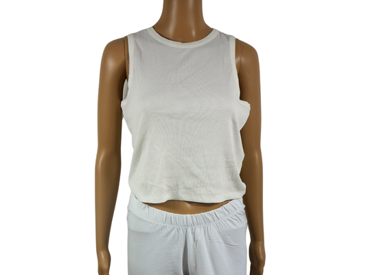 Even&odd white sleeveless top for women