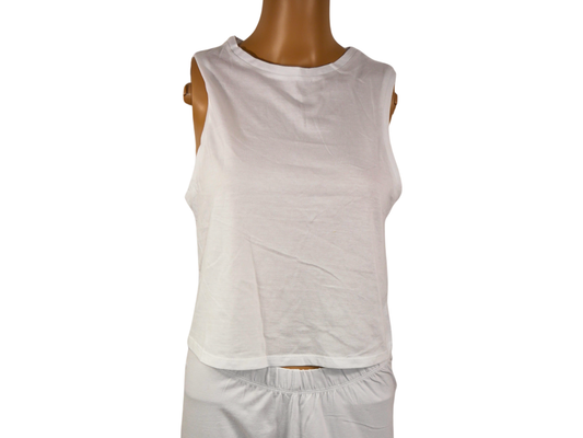 Even&odd white sleeveless top for women