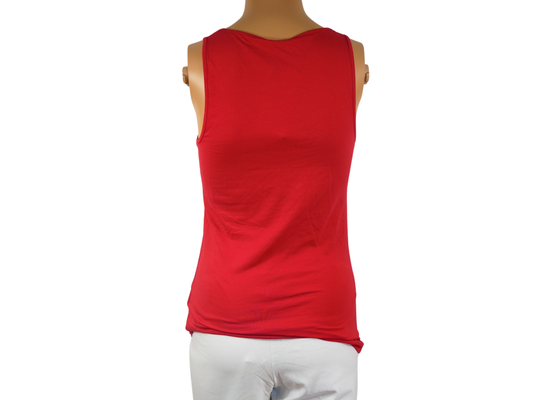 STRADIVARIUS Women's Red Sleeveless Top