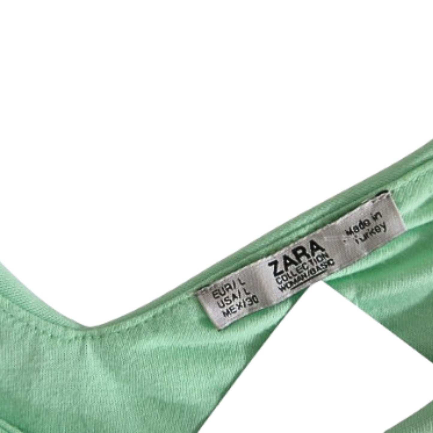 Zara Top à encolure américaine