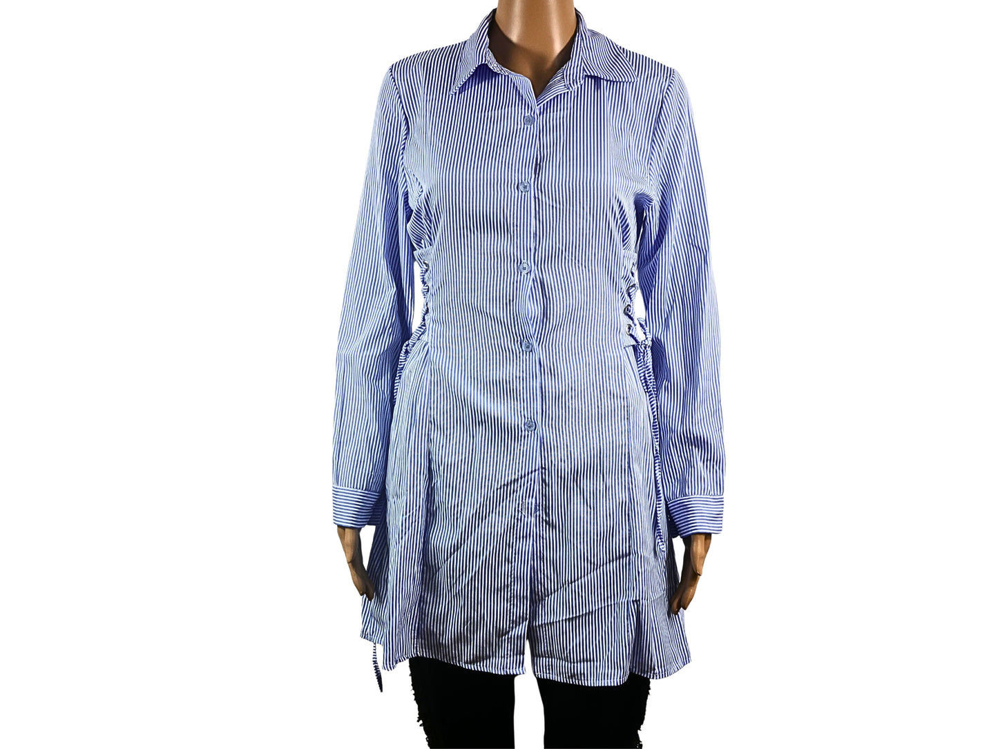 Tunika-Shirt mit Schnürsenkeln
