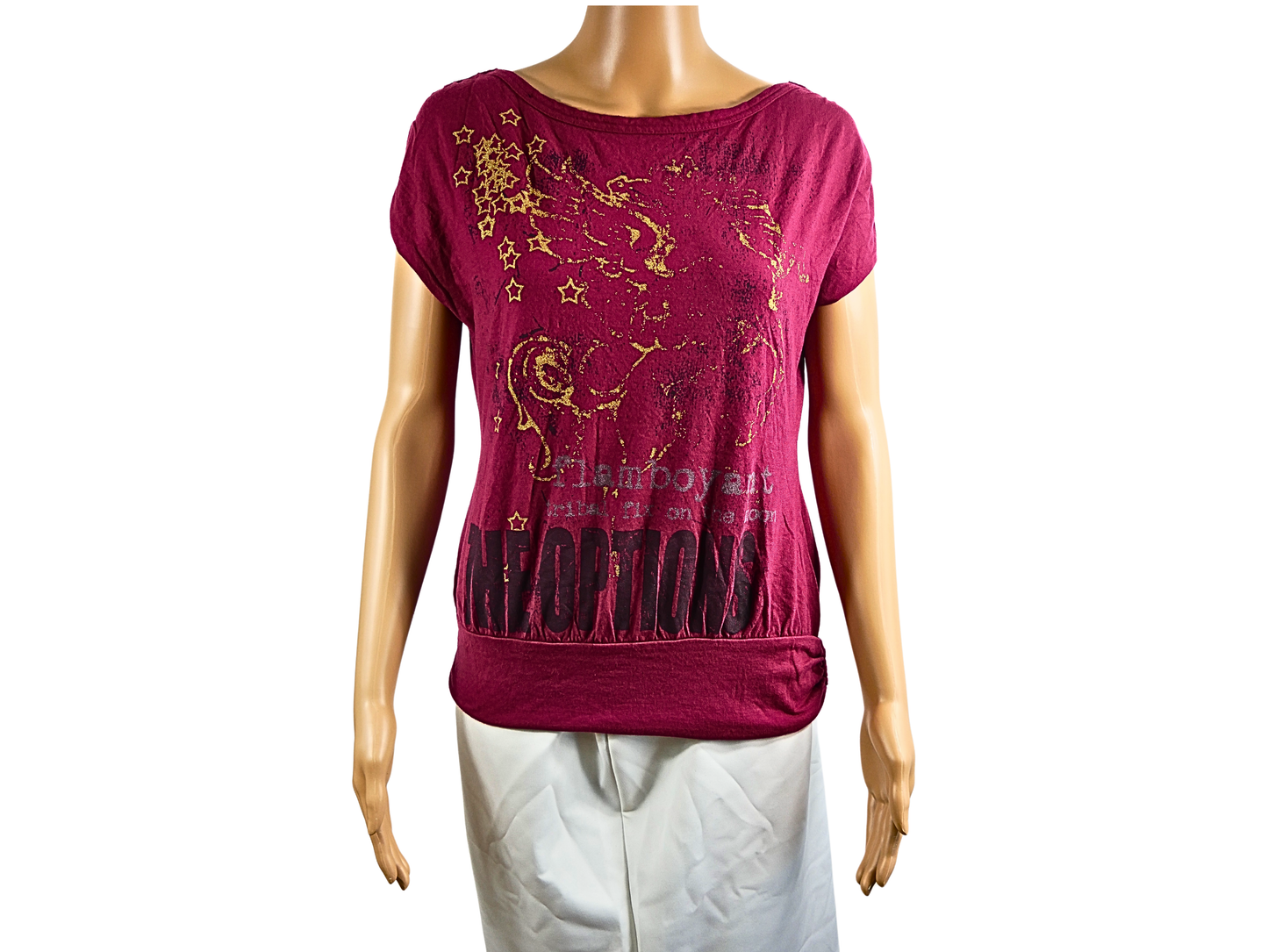 VILA Printed cotton top size S