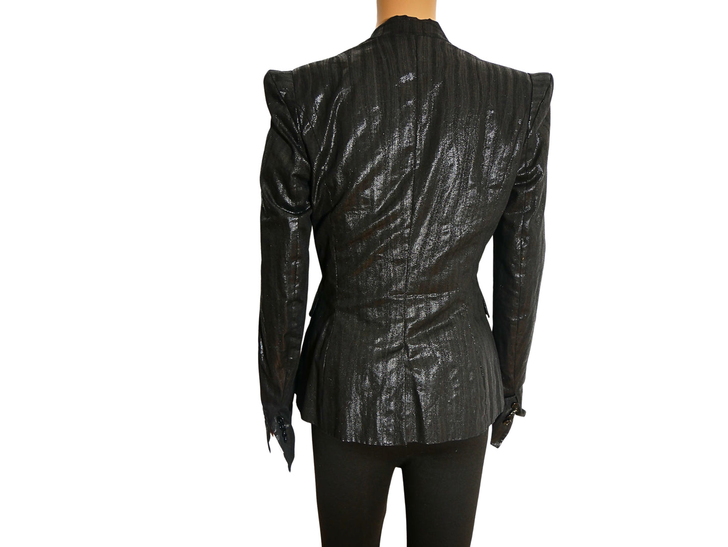 Veste blazer cintrée noir brillant Drykon for beautiful People