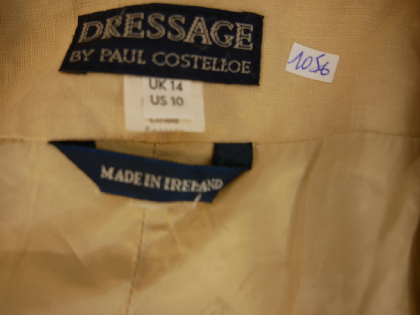 Vintage linen blazer jacket for women