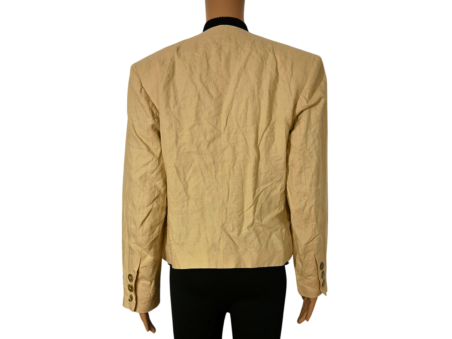Vintage linen blazer jacket for women