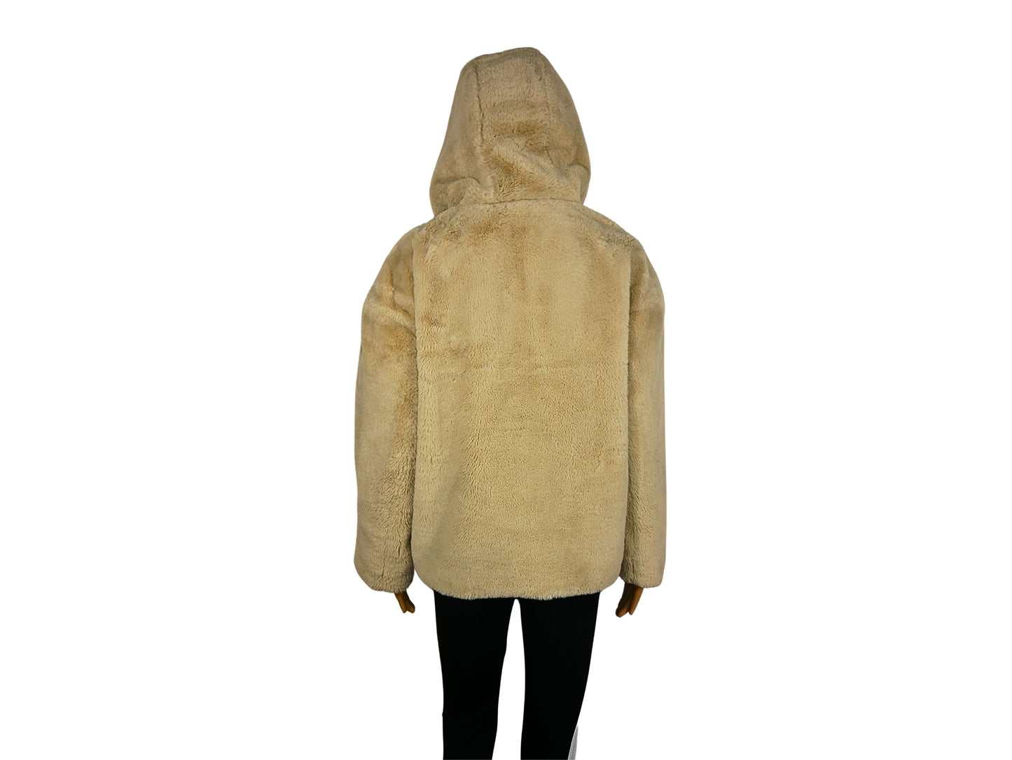 Veste à capuche fausse fourrure Zara