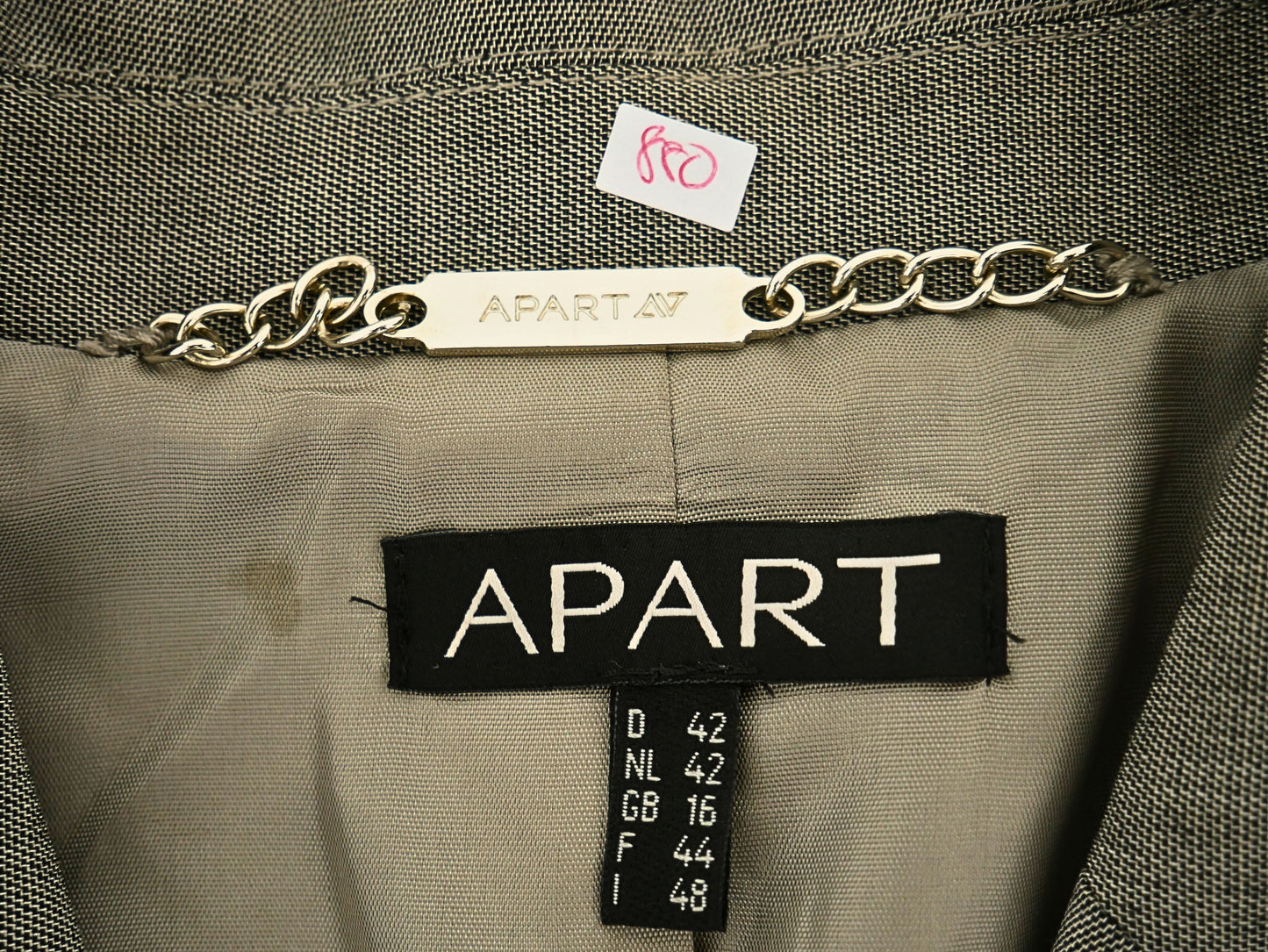 APART IV Women's Grey Tailored Jacket