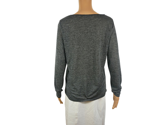 by second female long sleeve mesh top for women