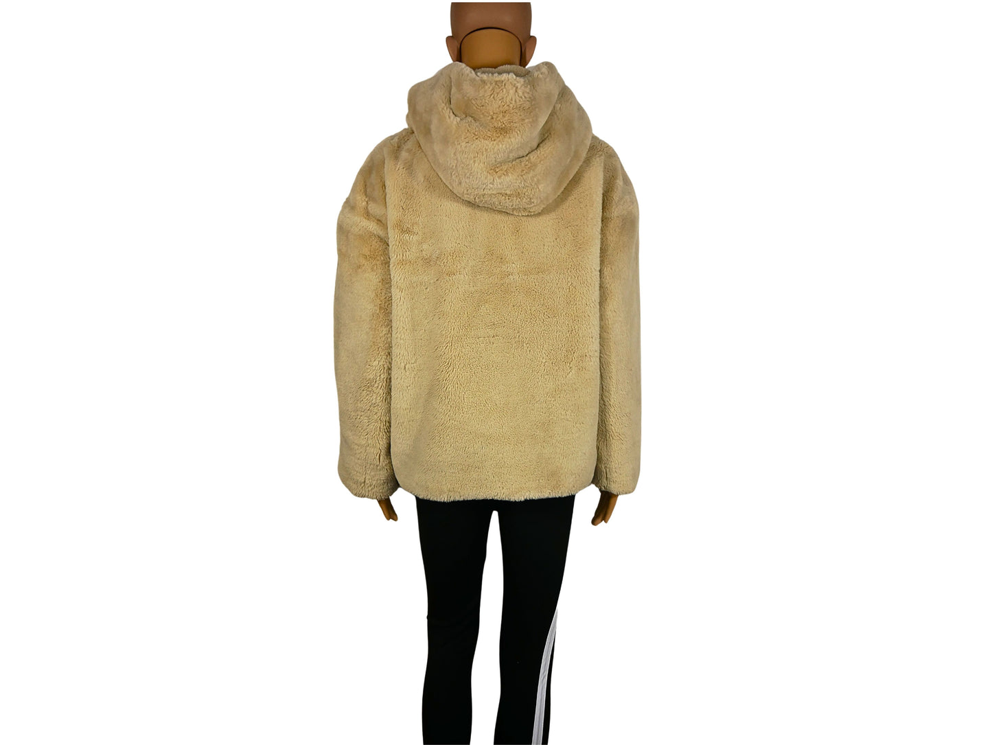 Veste à capuche fausse fourrure Zara