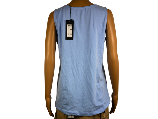 ZERO trendy sleeveless blue top for women