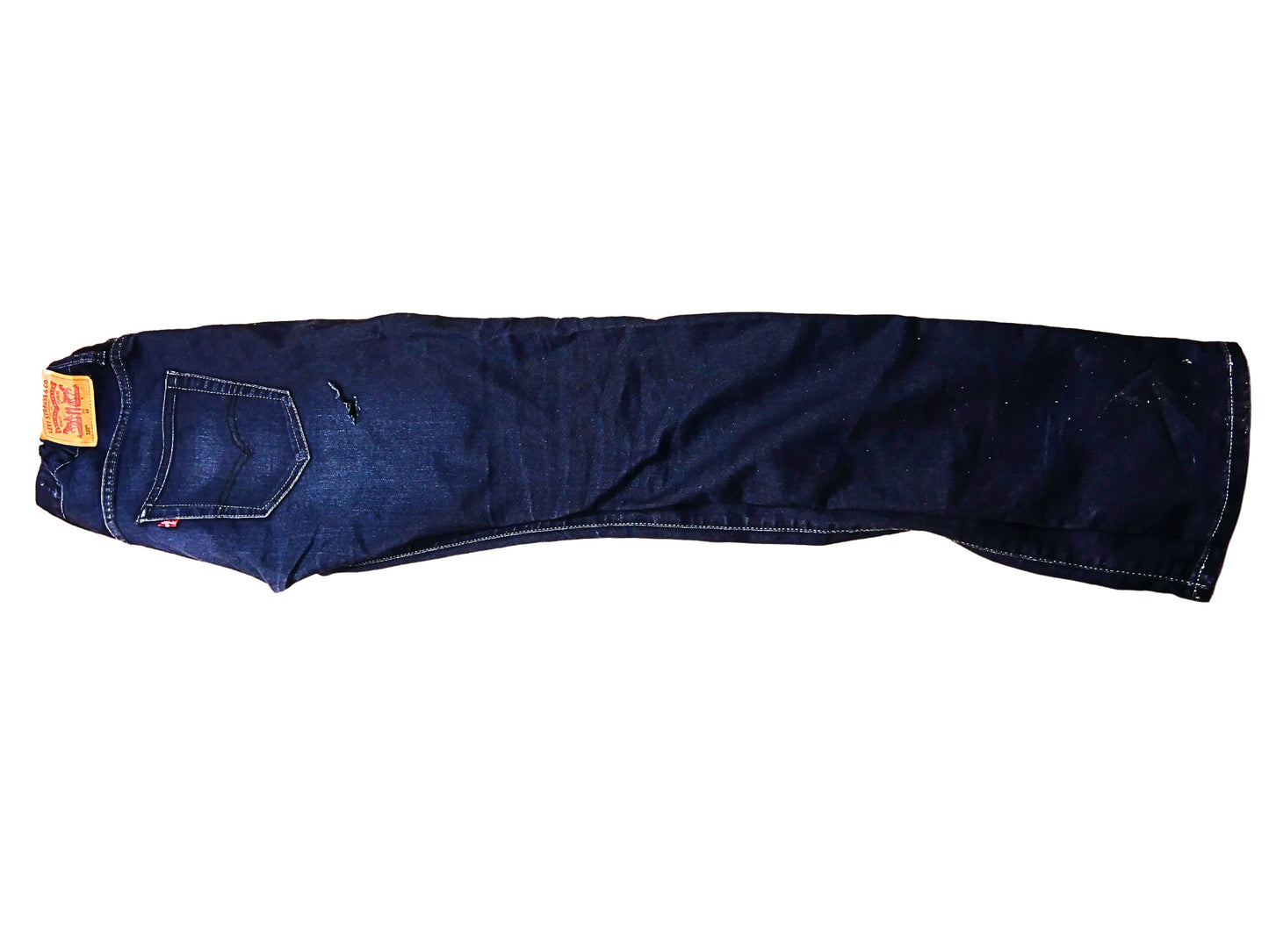 Jean droit bleu foncé brut Levi's