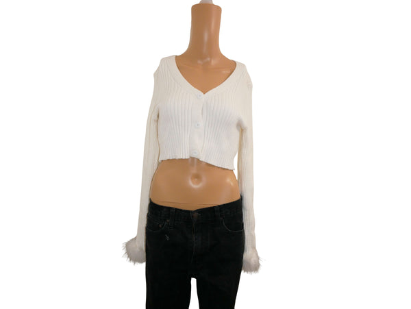 cardigan blanc élégant de SHEIN taille 36