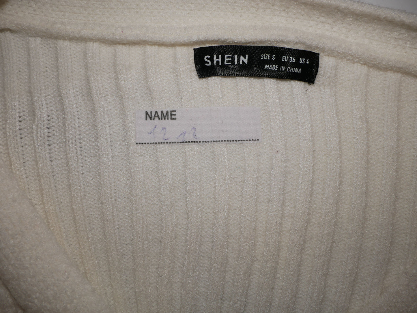 cardigan blanc élégant de SHEIN taille 36